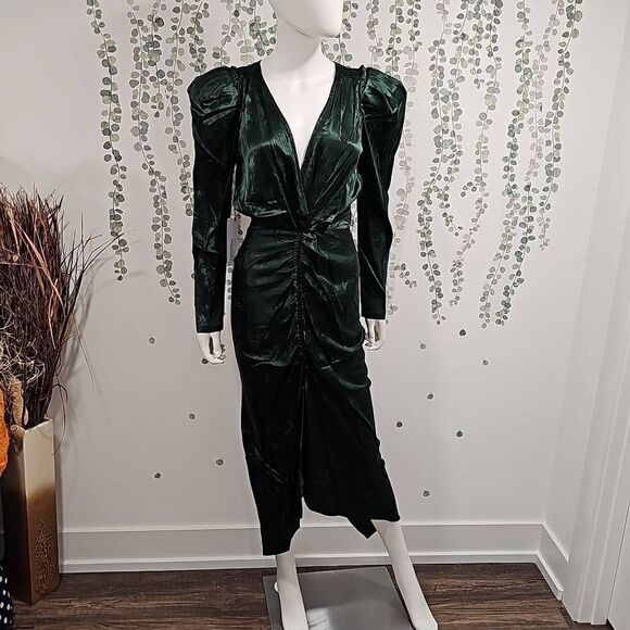 Ronny Kobo Astrid Ruched Jacquard Dress - Picture 3 of 12